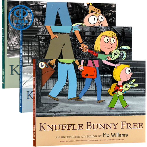 古纳什兔子三步曲 英文原版 Knuffle bunny 莫威廉斯 名家绘本3-6岁