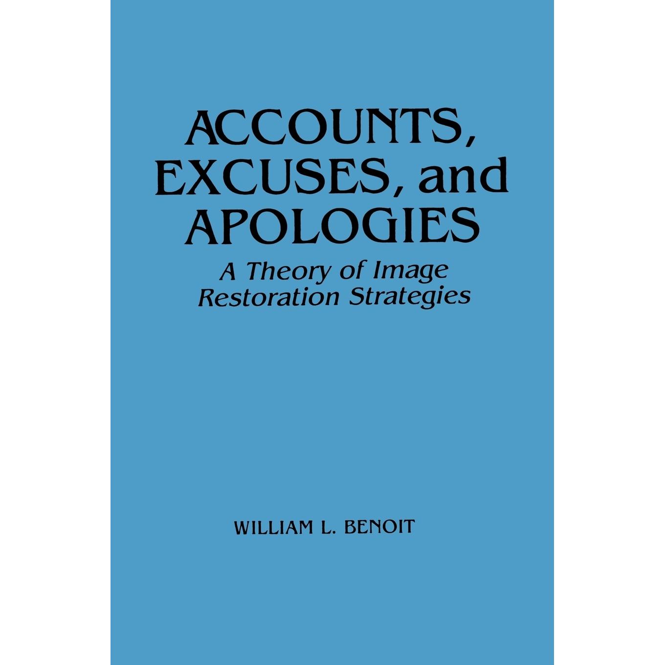 【预售 按需印刷】Accounts  Excuses  and Apologies