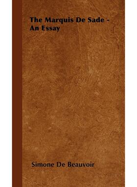 预售  西蒙·德·波伏娃 The Marquis De Sade - An Essay