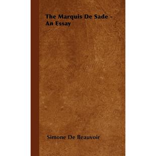 Marquis The Sade Essay 预售 西蒙·德·波伏娃