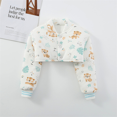 纯棉护肩宝宝防冻小孩保暖用坎肩