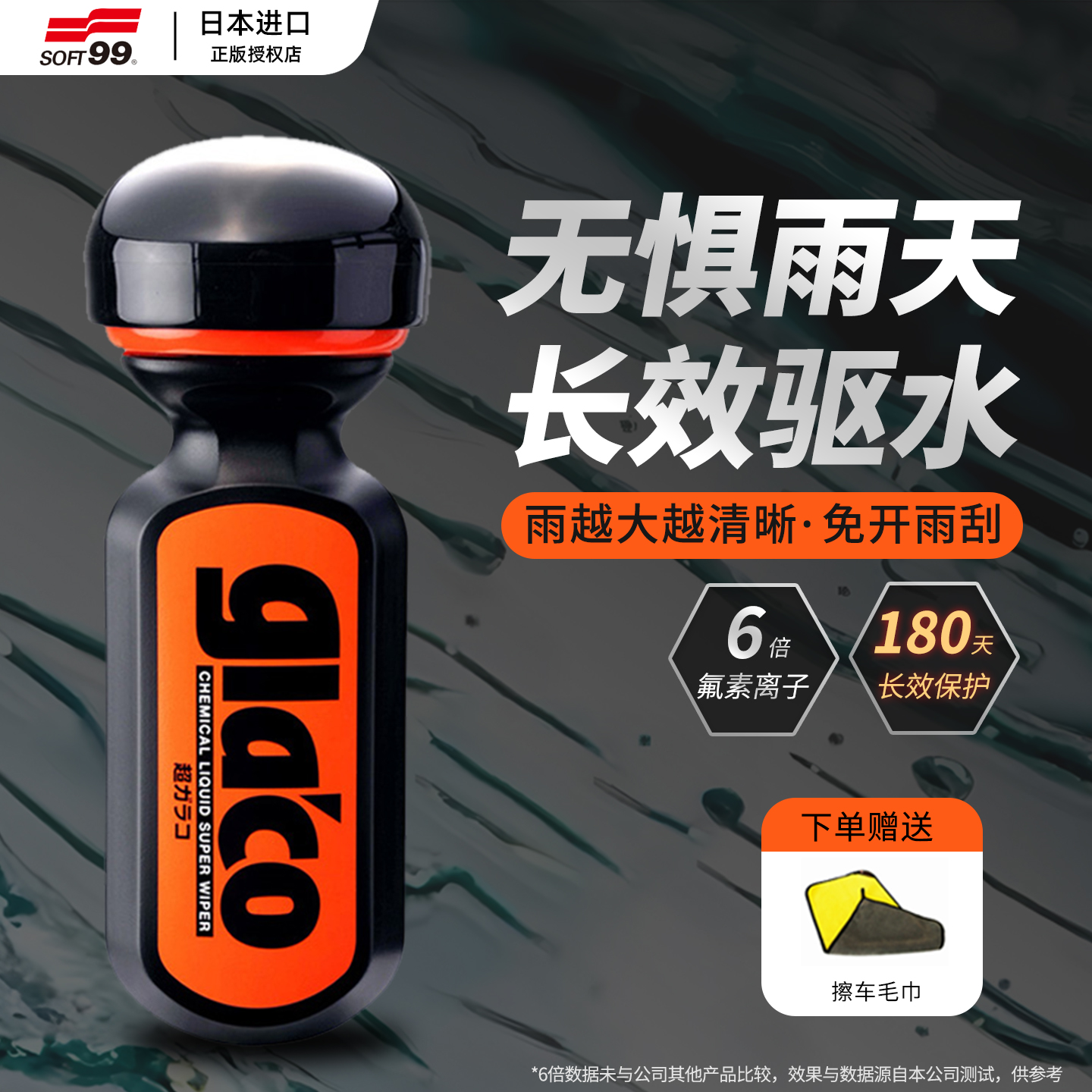 soft99汽车玻璃防雨剂前档驱水剂