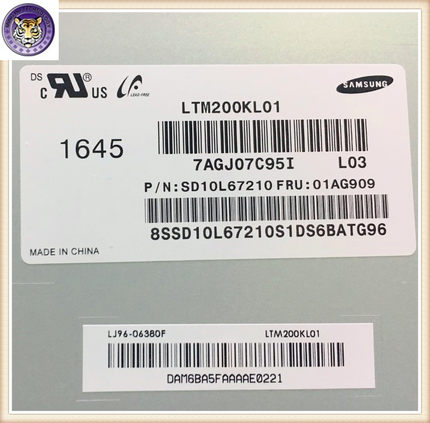 联想 S3040 AIO 300-20 C355  一体机液晶屏  LTM200KL01 KT12