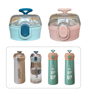 悦酷透明英伦风吸管保温杯配件系列吸管盖防漏吸嘴水壶弹跳盖