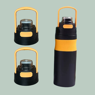 优美家保温杯盖子配件吸管杯盖便携手提盖防漏杯盖学生水壶双饮盖