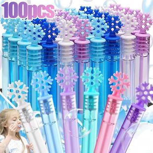 Bubble Including 10PCS Wand 100 Snowflake Tube Mini Toy