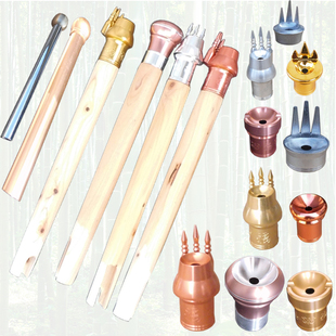 水烟筒烟嘴可拆洗专用配件空心烟斗铝头烟具火口圆筒两用圆嘴尖嘴