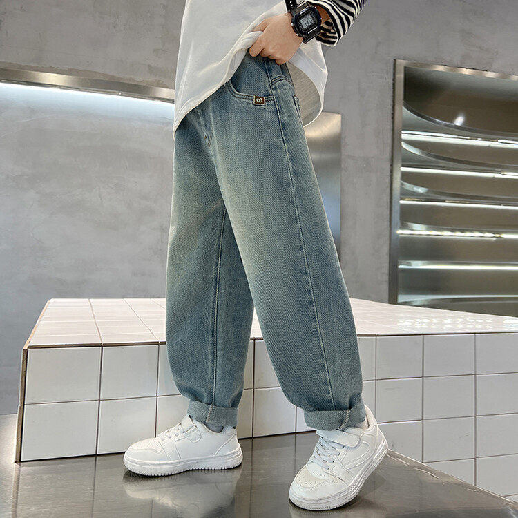 男童牛仔裤春装2025新款男孩裤子