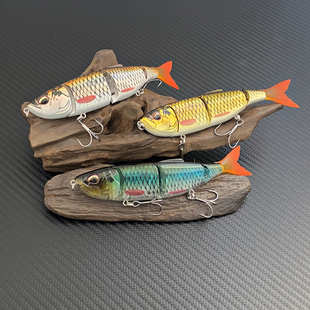 高品质路亚饵多节太阳鱼20克缓沉水泳饵黑坑鲈鱼石斑翘嘴假饵