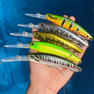 大尺寸海钓深潜浮水米诺12厘米30克淡水巨物加强型路亚饵FANGBAIT