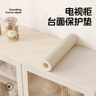 2025新款电视柜桌垫餐边茶几防水免洗鞋柜玄关垫子台面桌布保护垫