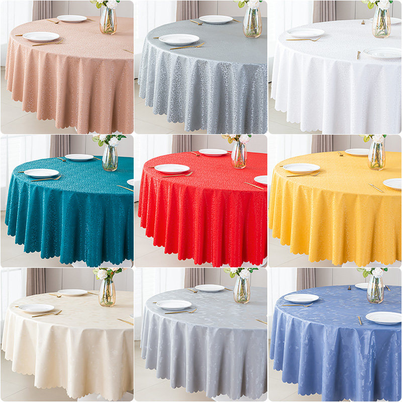 酒店桌布防水防油防烫免洗桌布饭店家用圆形大圆桌餐桌布台布布艺,居家布艺,桌布,淘宝优惠券,粉丝福利购,淘宝优惠卷