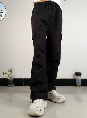 美式春秋回力冰丝潮流MTVO马克长裤子工装裤阔腿裤登山凉感直弯刀