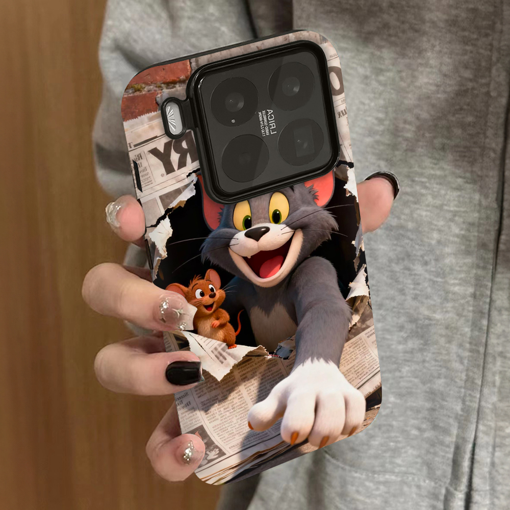 汤姆杰瑞适用小米15手机壳14ultra新款12x男13pro女款红米k80k60k50情侣k70e至尊版note14pro+保护turbo4套