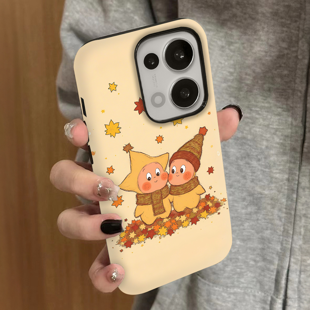 秋冬小人适用opporeno14手机壳reno13新款12oppofindx9pro+x8ultra11男10女款7情侣4oppoa5a3a97a96a58套a6gt