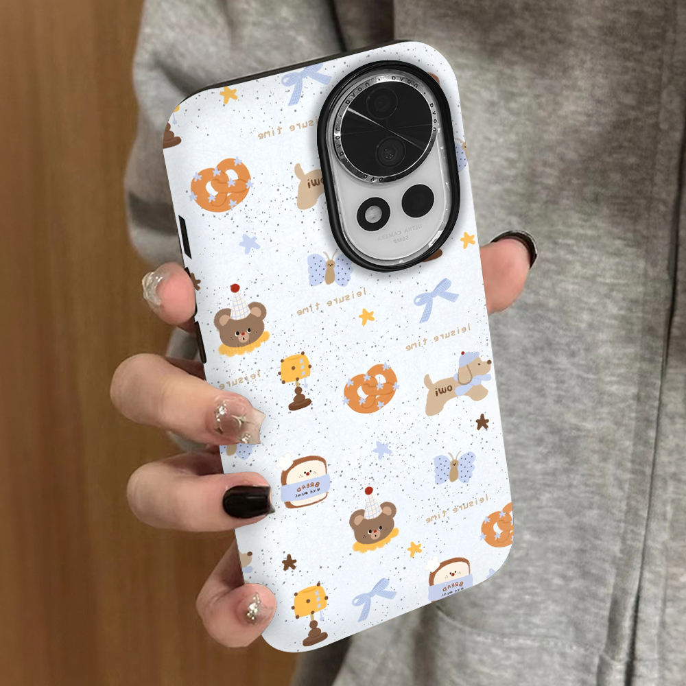 小熊面包适用华为nova14手机壳12ultra新款12活力版13nova11se菲林10pro防摔9男8女款7se情侣14至尊版保护套