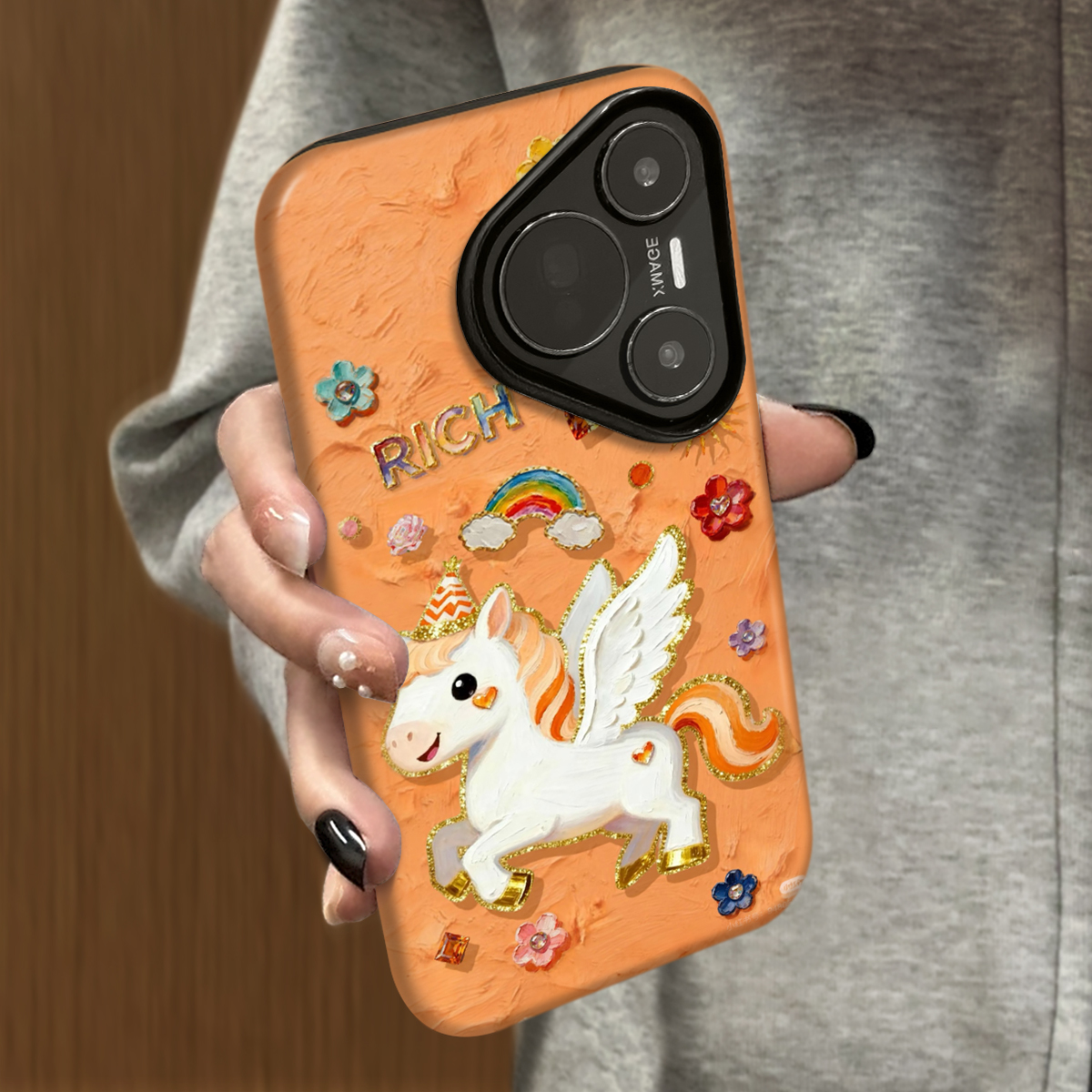 飞天小马适用华为pura80ultra手机壳pura70pro+新款p60菲林p50e男p40女款p70至尊版情侣畅享70pro保护套70x