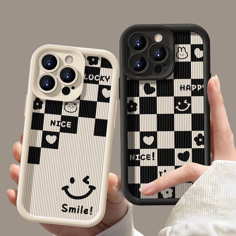 红米k60棋盘格子手机壳