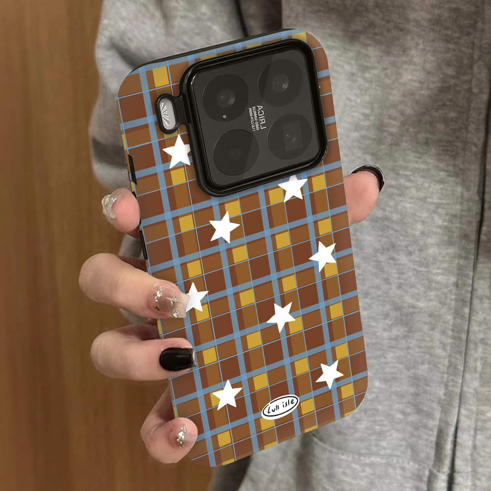 星星格子适用小米17手机壳15新款14ultra13男12x女款11红米k90k80k60k50k70e至尊版note15pro+turbo4套civi3