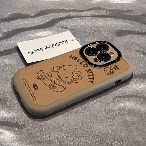 滑板kt猫适用于vivox100s手机壳x100pro新款90硅胶vivo80pr男s19女款18情侣s17e软壳70卡通60曲屏50防摔15套