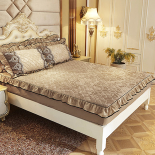 加厚夹棉床笠席梦思床罩单件防滑天鹅绒1.8m床1.5垫套防尘保护套