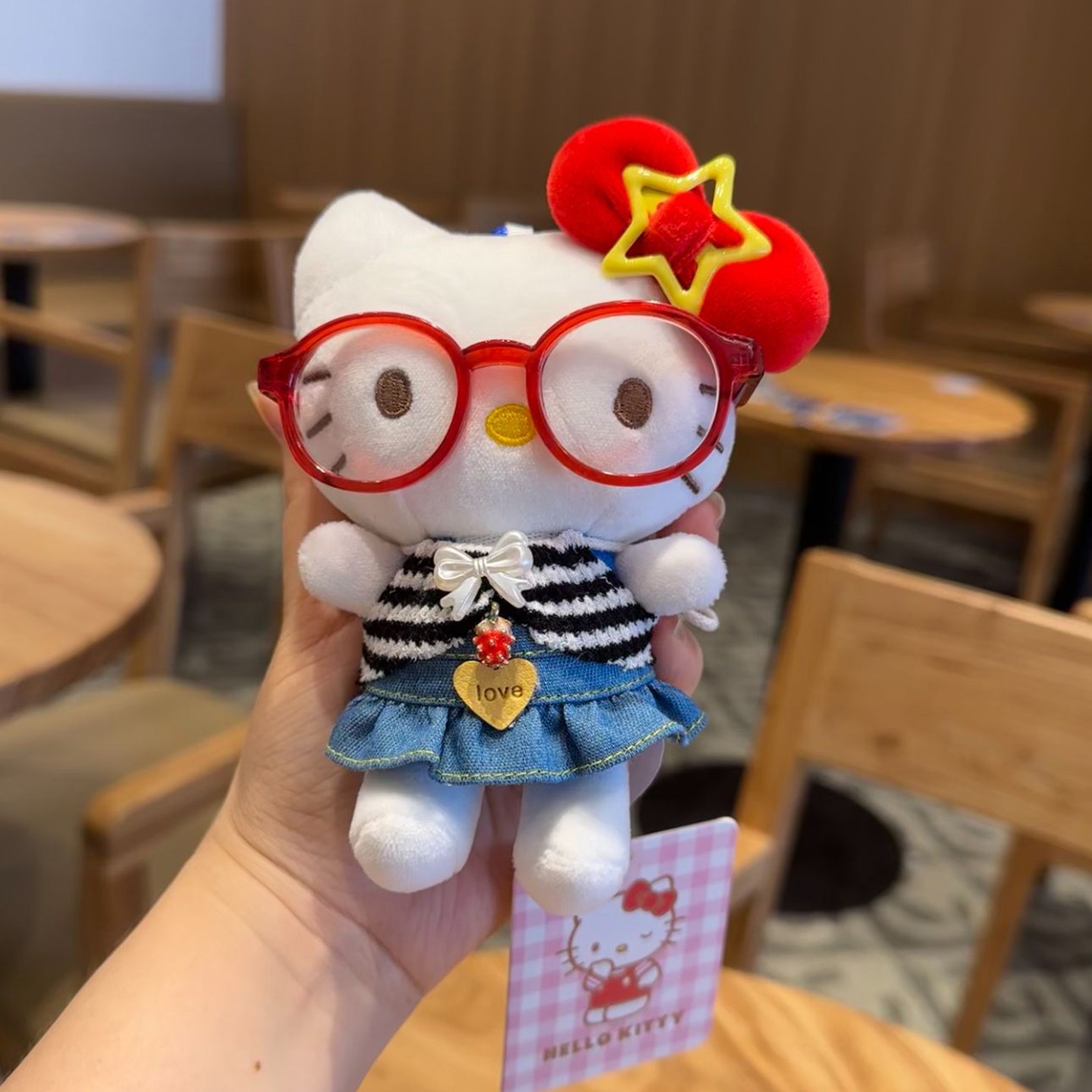 【正版】hellokitty三丽鸥包包挂饰玩偶挂件可爱毛绒公仔生日礼物