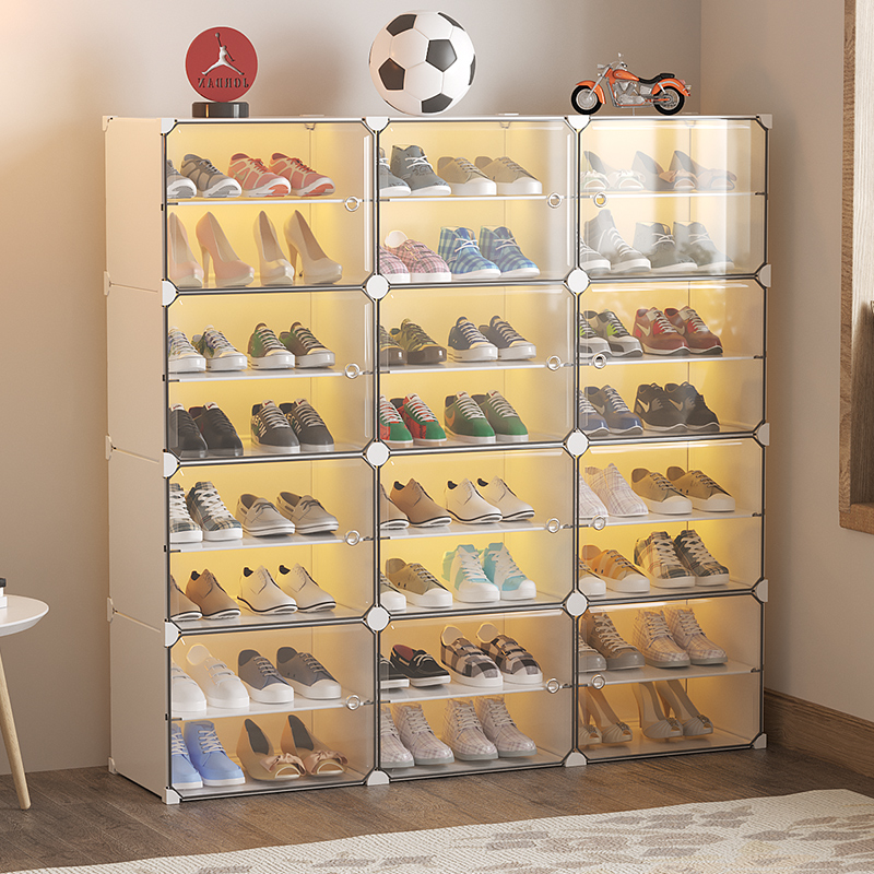 鞋架子简易门口家用多层防尘收纳盒室内鞋柜收纳神器新款2025新款