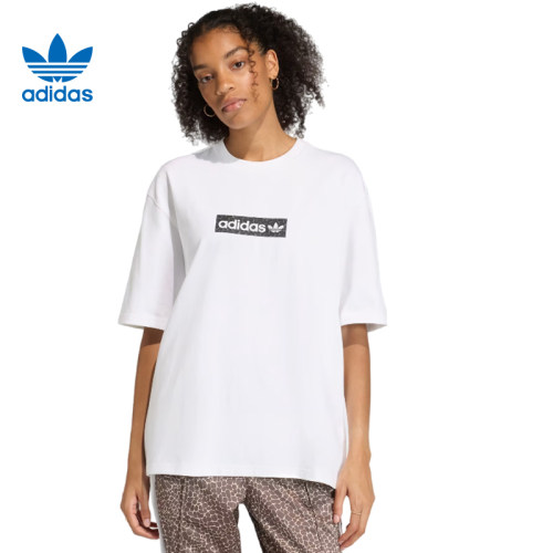 adidas阿迪达斯三叶草女子运动休闲短袖T恤KD8812