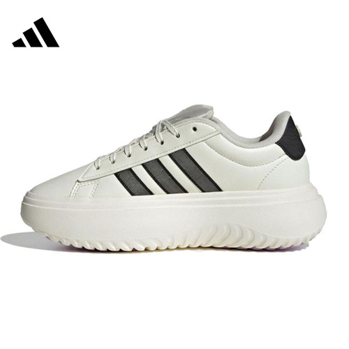 adidas阿迪达斯女鞋GRAND COURT PLATFORM运动休闲鞋JS1832
