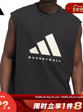 adidas阿迪达斯男子运动休闲无袖T恤JX5586