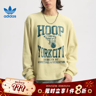 adidas阿迪达斯三叶草男子运动休闲长袖 T恤JY4735