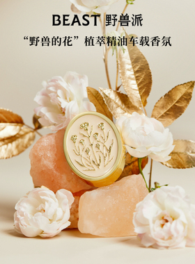 野兽派千叶玫瑰车载香薰香氛汽车出风口生日礼物