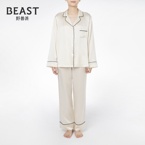 野兽派女士真丝家居服22姆米