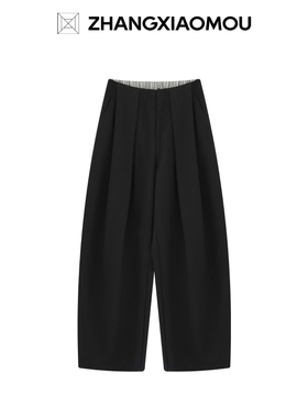 张小某 梨形显瘦定制 收褶连耳仔拖地休闲裤 1CZ02K2568