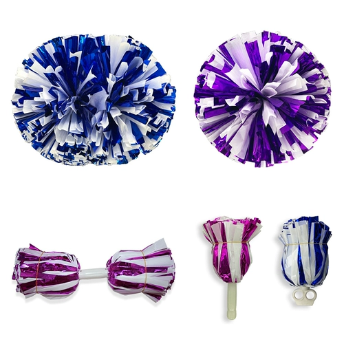 Кольцевая ручка ручки, легкая белая команда болельщиков держит танцевальную команду танце