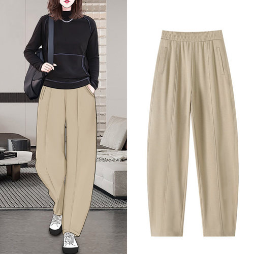 王炸款！秋季阔腿香蕉裤显瘦长裤