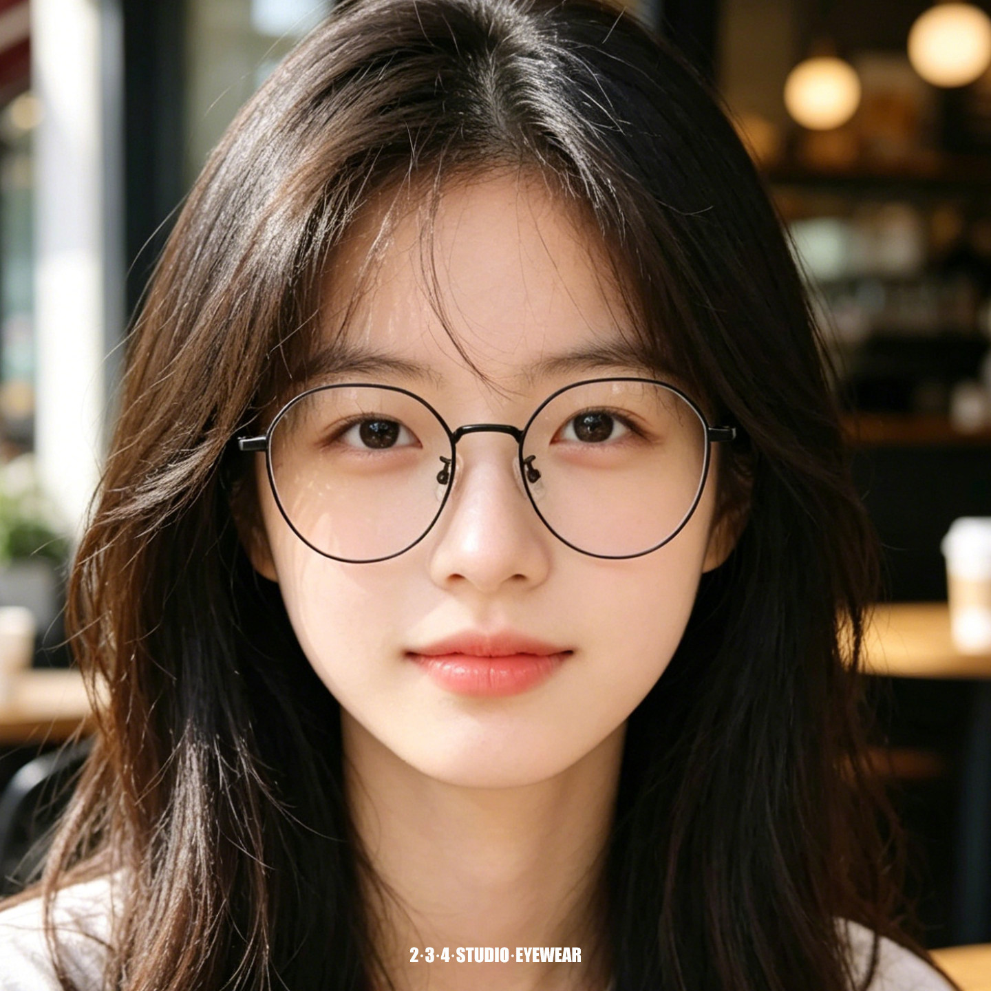 近视眼镜女可配度数韩潮复古护眼防蓝光眼镜素颜小脸金属近视镜男