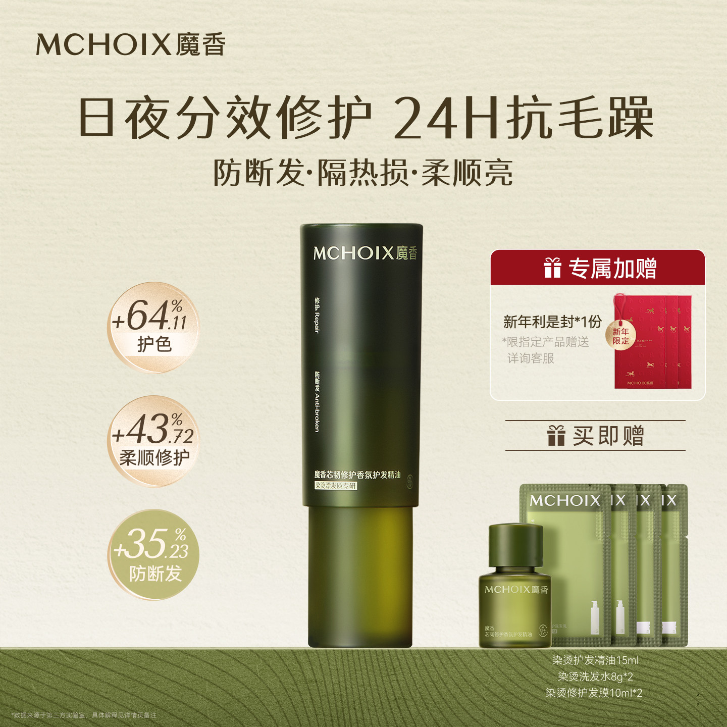 魔香芯韧修护香氛护发精油防断发改善毛躁柔顺烫染受损润发精华女,美发护发/假发,护发精油,淘宝优惠券,粉丝福利购,淘宝优惠卷