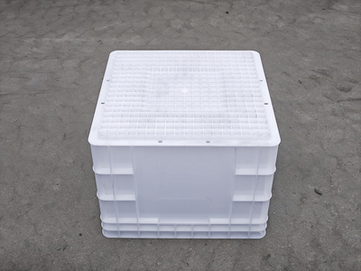 4430正方形方箱400×400×300物流箱周转箱塑料转运箱