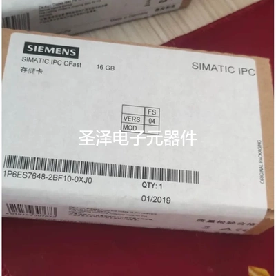 全新 6ES7648-2BF10-0XJ0 西门子CFAST 存储卡 16 GB 用于 IPC议