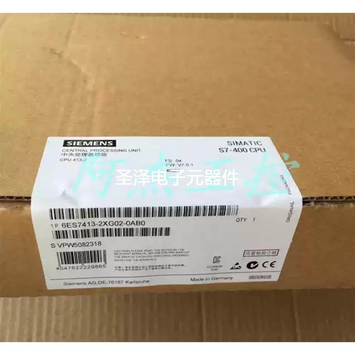 6ES7413-2XG02-0AB0西门子原装CPI模块6ES7413-2XG02-0AB0议价