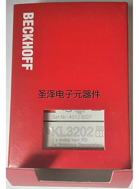 倍福BECKHOFF 双通道温度传感器输入端子模块 Pt 100(RTD) KL3202