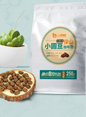 八斗麦 中国公豆咖啡arabica阿拉比卡国产云南小粒咖啡小圆豆咖啡