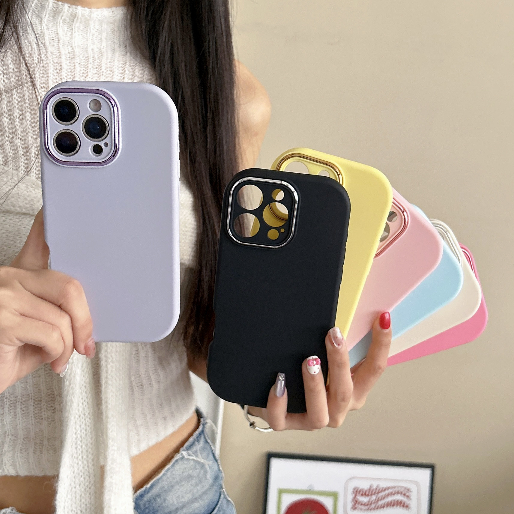适用苹果16手机壳iPhone17promax软硅胶15pro保护套14plus纯色新款13全包精孔12保护套11环保防摔plus亲肤p