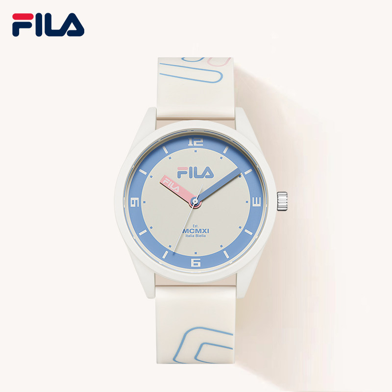 新品fila斐乐手表男女款情侣款硅胶果冻石英腕表防水学生手表6470