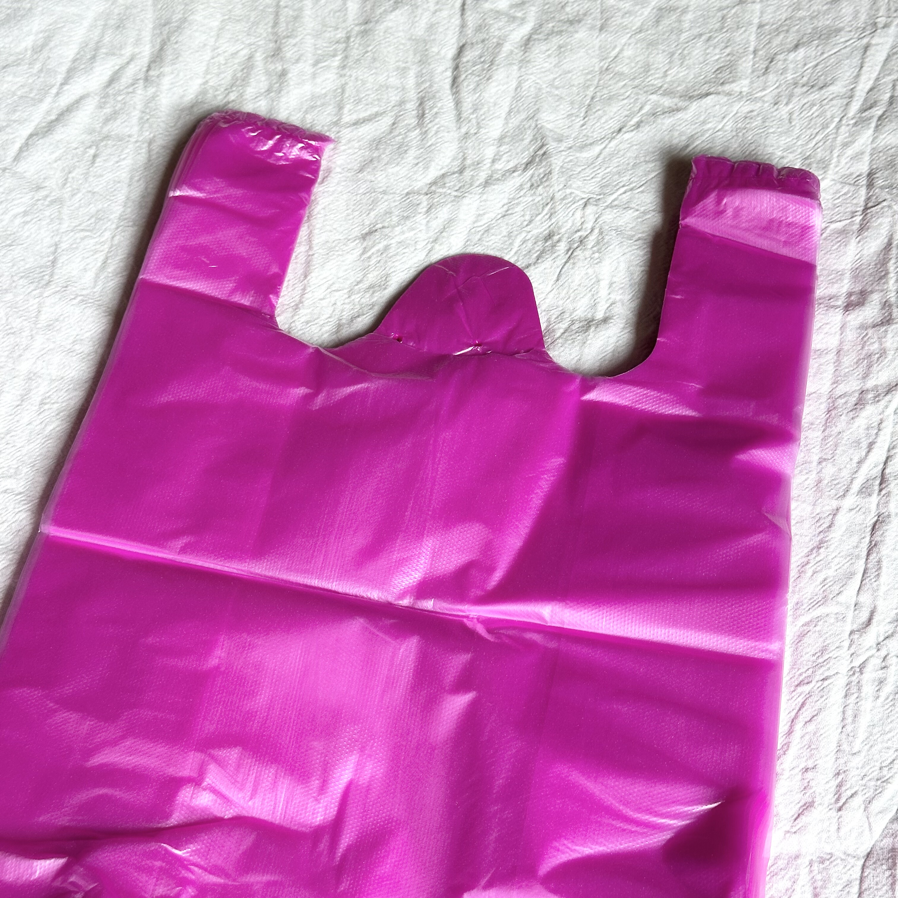 粉红色小中大塑料袋购物方便袋手提包装批发垃圾袋多用途24/32/36