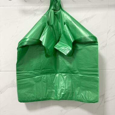 绿色打包塑料袋方便袋马甲袋胶袋一次性绿色背心袋手提袋大号热卖