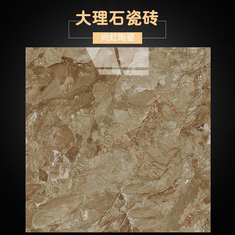 咖啡色通体大理石瓷砖现代简约棕色卫生间厨房墙砖客厅地砖800x80