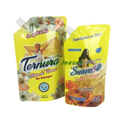 定制一斤装500g洗衣液洗发水BOPA/LDPE尼龙膜模切站立吸嘴塑料袋