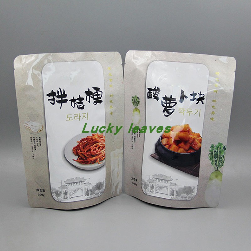 定制萝卜干笋干腌制蔬菜外包装袋PP/AL/PE铝箔抗渗透材质站立袋型图片